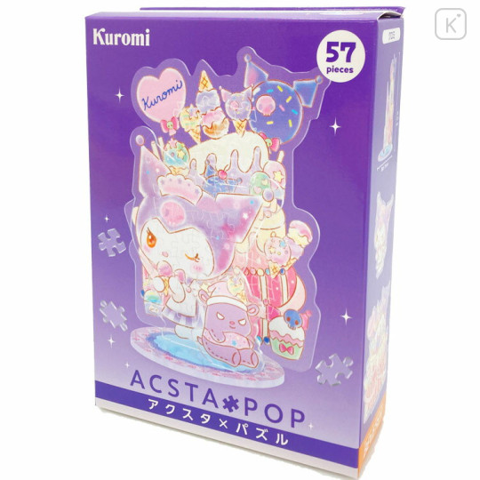 Japan Sanrio Acsta Pop Acrylic Stand Puzzle - Kuromi - 2