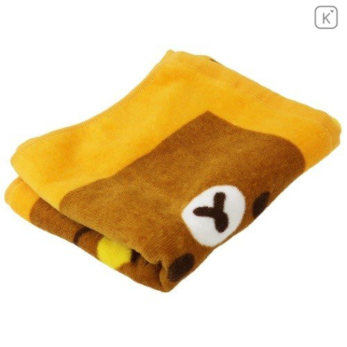 Japan San-X Rilakkuma Fluffy Towel - Face - 4