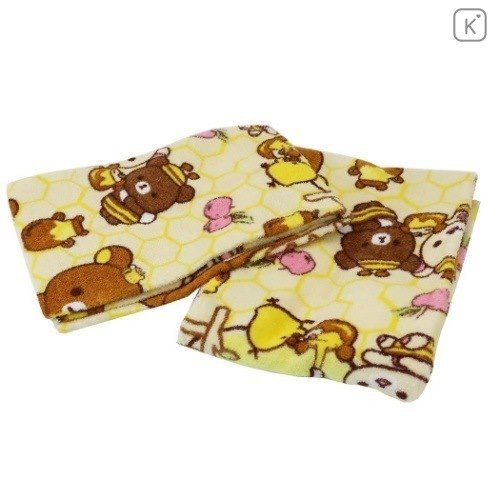Japan San-X Rilakkuma Fluffy Towel - Honey 2 pcs - 2