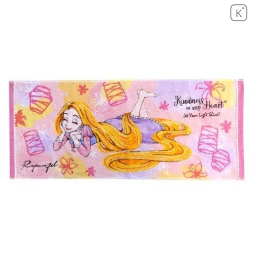 Japan Disney Fluffy Towel - Rapunzel Smiling - 1