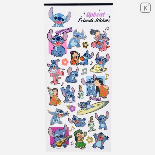 Japan Disney Upbeat Friends Stickers - Lilo & Stitch - 1
