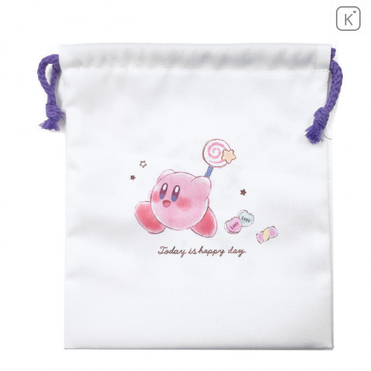 Japan Nintendo Drawstring Bag - Kirby White - 2