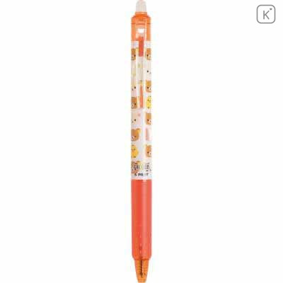 Japan San-X Rilakkuma FriXion Erasable 0.5mm Gel Pen - Orange - 1