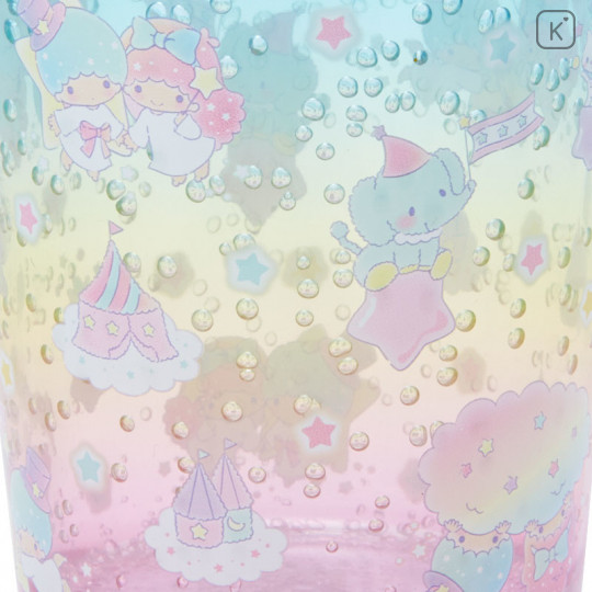 Japan Sanrio Acrylic Tumbler Clear Airy - Little Twin Stars - 4