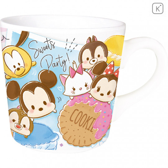 Japan Disney Ceramic Mug - Tsum Tsum Sweets Party - 1