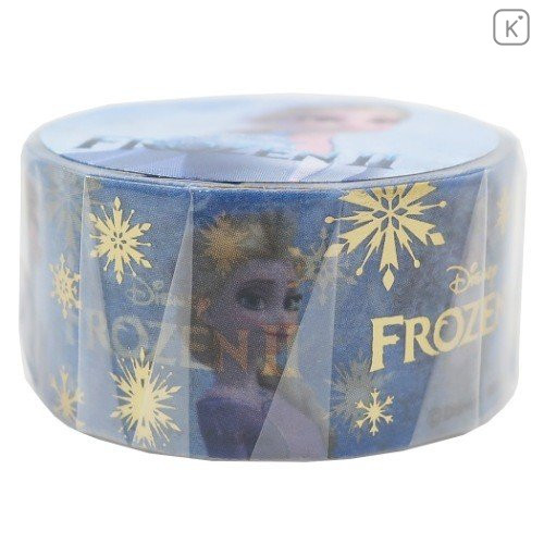 Japan Disney Washi Gold Foil Masking Tape - Princess Frozen II Elsa - 3