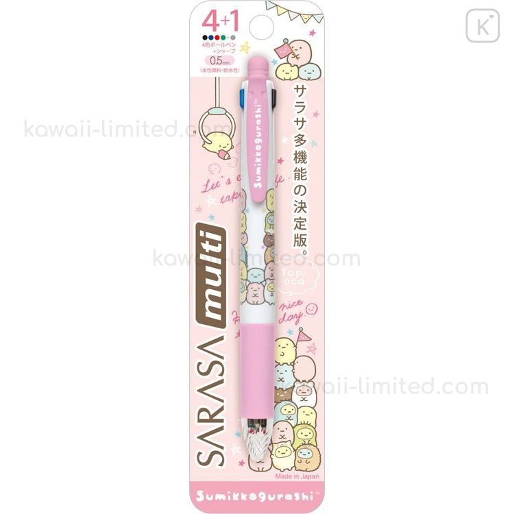 Japan San X Zebra Sarasa Clip 4 1 Multi Pen Mechanical Pencil Sumikko Gurashi Kawaii Limited