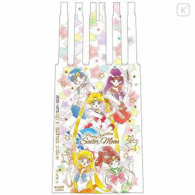 Japan Sailor Moon Hi-Tec-C Coleto 5 Color Barrel - Light Yellow - 4