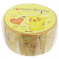 Japan Pokemon Washi Paper Masking Tape - Pikachu with Foil Gold - 1