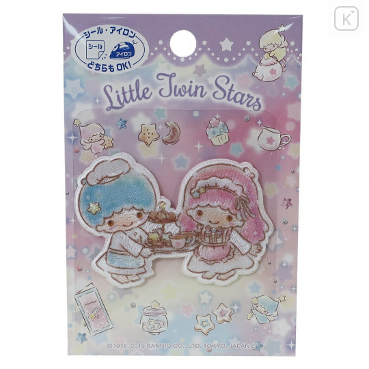 Japan Sanrio Iron-on Applique Patch - Little Twin Stars / Tea Time - 1