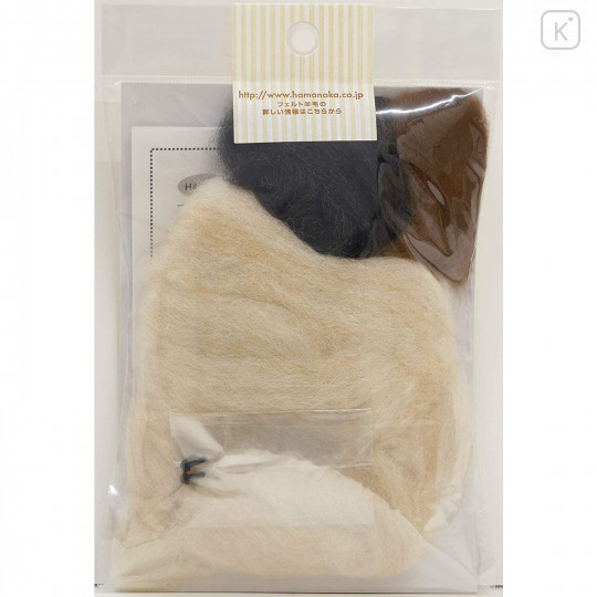 Japan Hamanaka Wool Needle Felting Kit - Black Shiba Inu - 4