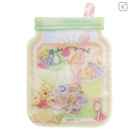 Japan Disney Masking Seal Flake Sticker - Winnie The Pooh Yummy Time - 1
