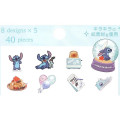 Japan Disney Masking Seal Flake Sticker - Stitch Glitter - 2