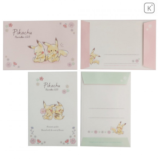 Japan Pokemon Letter Envelope Set - Pikachu number025 - 3