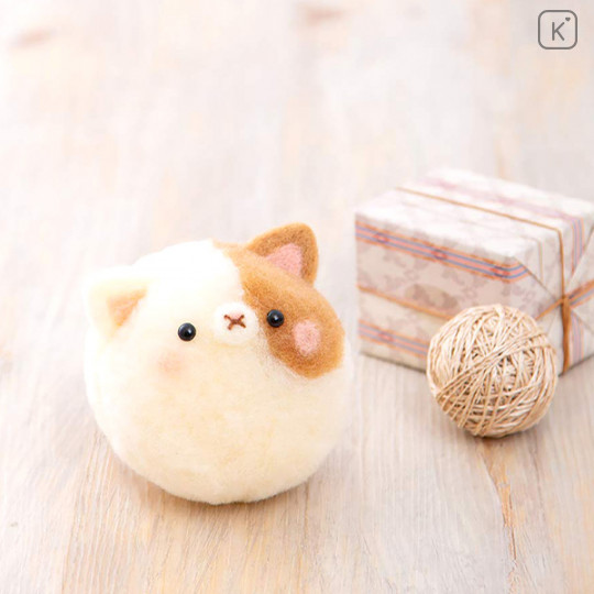Japan Hamanaka Wool Pom Pom Craft Kit - Bonbon Cat Ball - 1