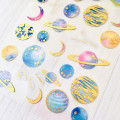 Colorful Stickers with Foil Gold - Planet - 1
