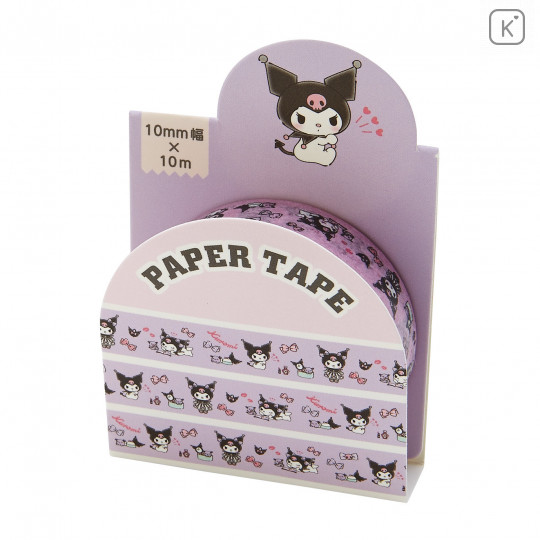 Japan Sanrio Washi Paper Masking Tape - Kuromi - 1