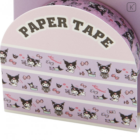 Japan Sanrio Washi Paper Masking Tape - Kuromi - 3