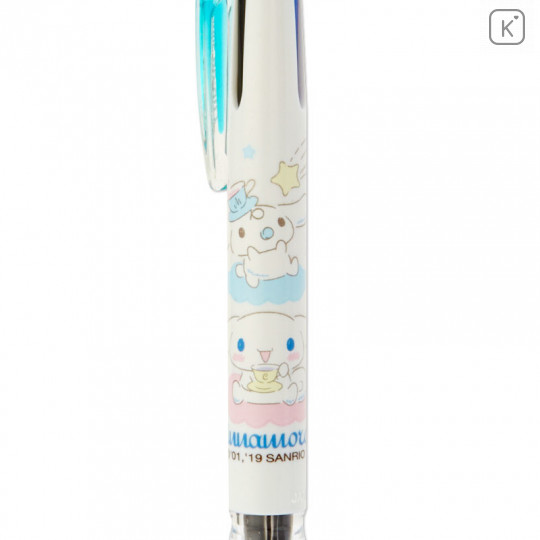 Japan Sanrio Clip-On Slim 3 Color Multi Ball Pen - Cinnamoroll - 2