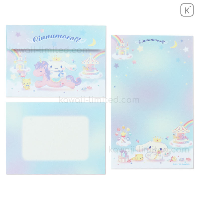Sanrio Cinnamoroll Unicorn Flower Letter Set Made in Japan 2020 