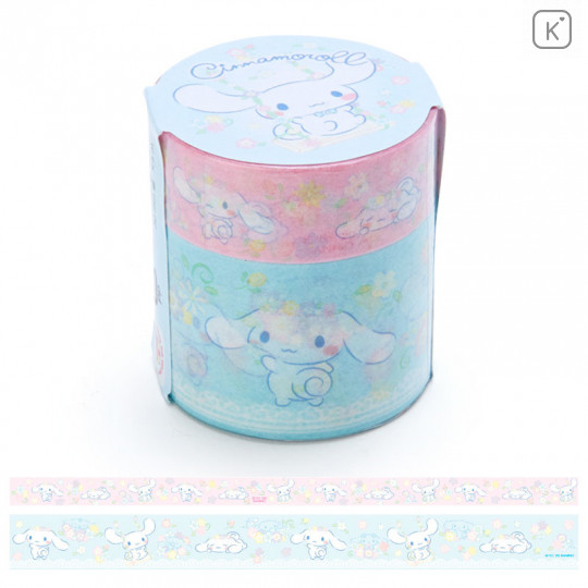 Japan Sanrio Washi Paper Masking Tape 2pcs - Cinnamoroll - 1