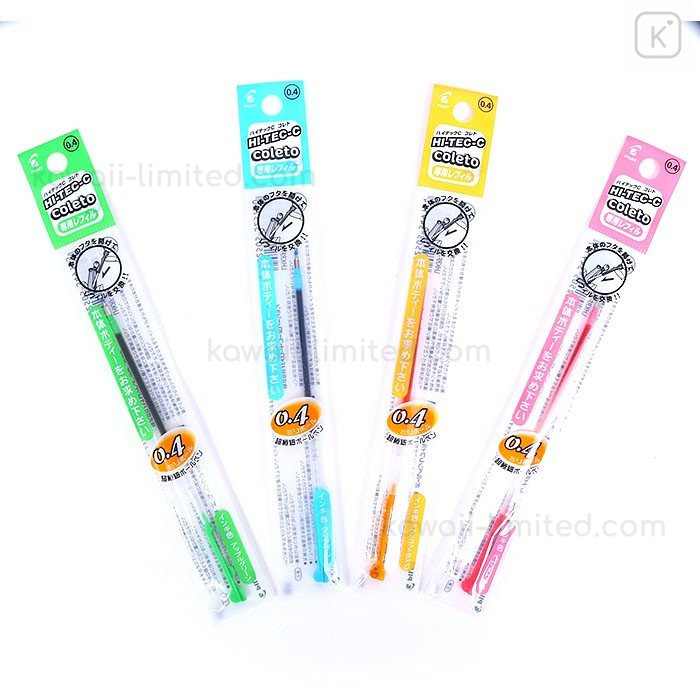 Design your own pen! JAPAN sanrio Hi-tec ballpoint pen body /& 3//4 colors Refill