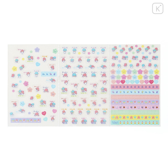 Japan Sanrio Transparent Sticker - Little Twin Stars - 1