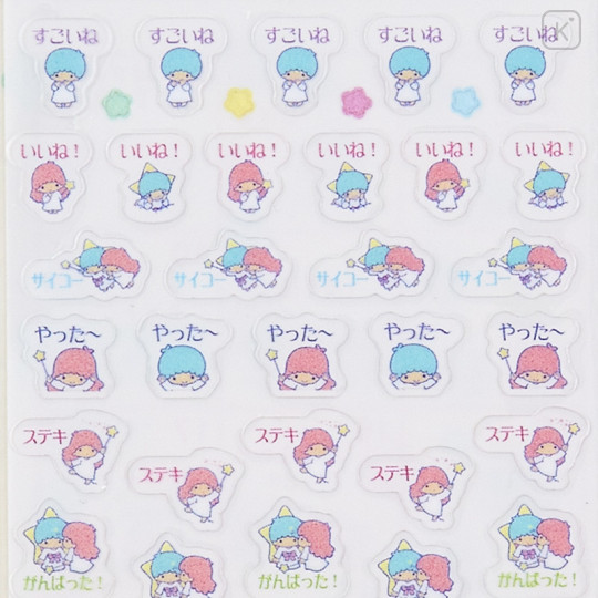 Japan Sanrio Transparent Sticker - Little Twin Stars - 4