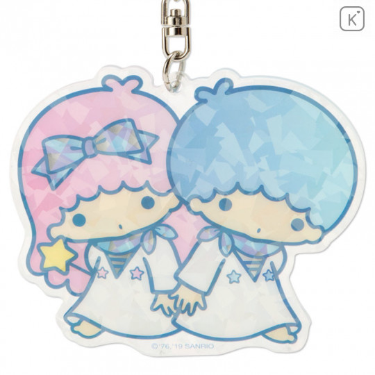 Japan Sanrio Sparking Hologram Charm Key Chain - Little Twin Stars - 2