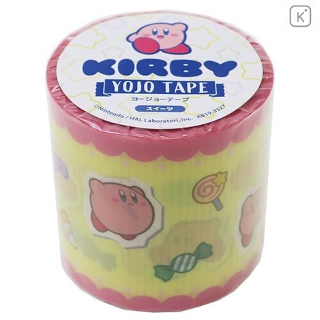 Japan Kirby Yojo Masking Tape Light Yellow Kawaii Limited