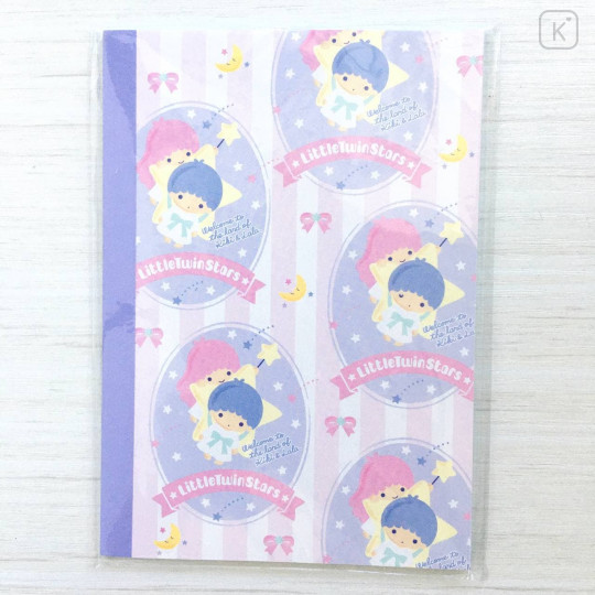 Japan Sanrio A6 Glue Notebook - Little Twin Stars - 1