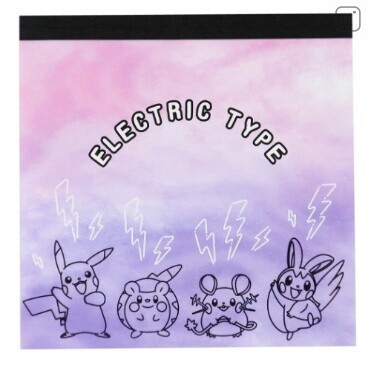 Japan Pokemon Memo Pad - Pikachu & Electronic Type Friends - 1