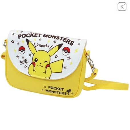 Japan Pokemon Mini Shoulder Bag - Pikachu Yellow - 1