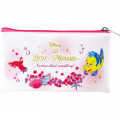 Japan Disney Clear Makeup Pouch Bag Pencil Case (M) - Little Mermaid Ariel - 2