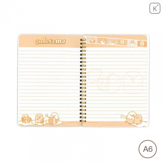 Sanrio A6 Twin Ring Notebook - Gudetama - 3