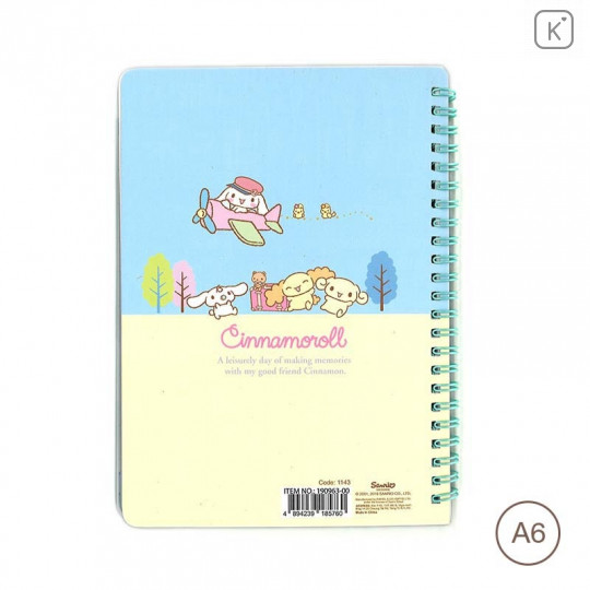 Sanrio A6 Twin Ring Notebook - Cinnamoroll - 2