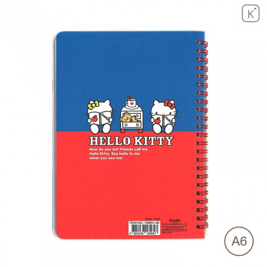 Sanrio A6 Twin Ring Notebook - Hello Kitty - 2