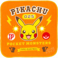 Japan Pokemon Fluffy Handkerchief - Pikachu - 1