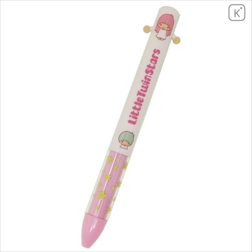 Japan Sanrio Two Color Mimi Pen - Little Twin Stars - 1