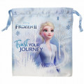 Japan Disney Drawstring Bag - Frozen II Elsa - 1