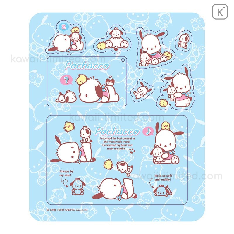 Details about   Sanrio Pochacco PETAROLL  rolled sticker NEW  104 pcs