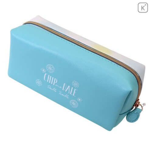 Japan Disney Pouch Makeup Bag Pencil Case - Chip & Dale & Fruit - 2