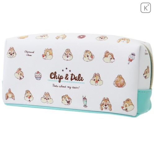 Japan Disney Pouch Makeup Bag Pencil Case - Chip & Dale - 1