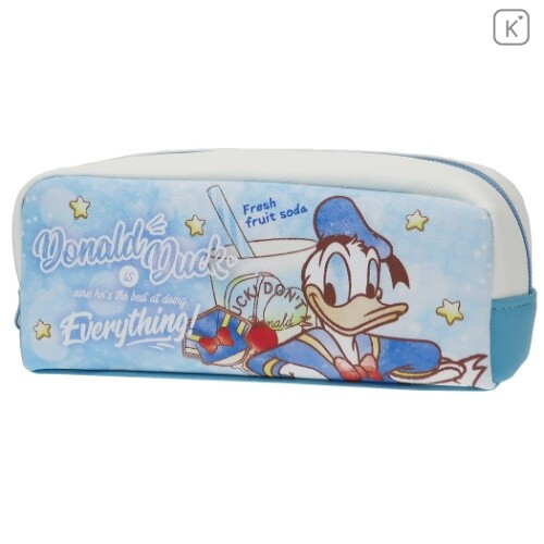 Japan Disney Pouch Makeup Bag Pencil Case - Donald Duck & Chip & Dale - 1