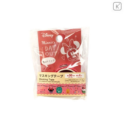 Japan Disney Masking Tape - Minnie Red - 2