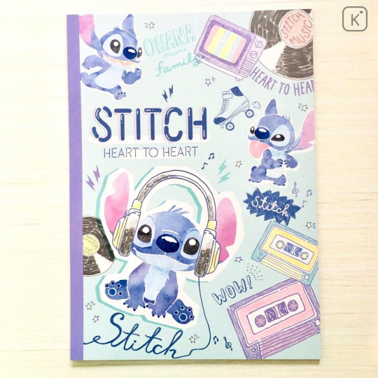 Japan Disney B5 Notebook - Stitch - 1