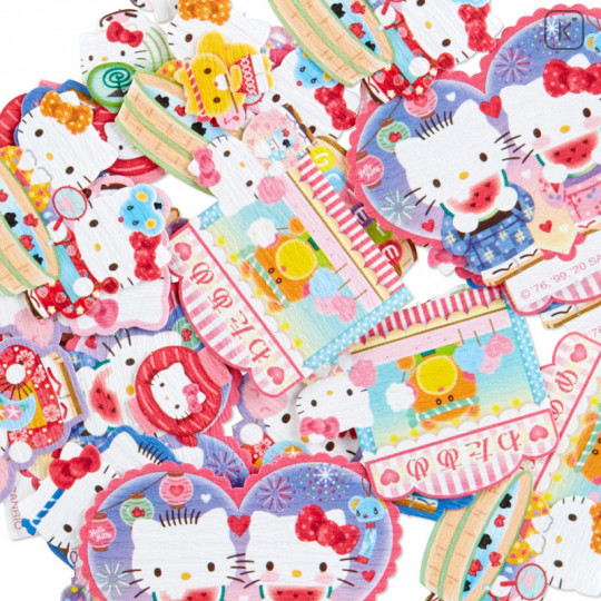 Japan Sanrio Summer Lantern Flake Stickers - Hello Kitty - 3