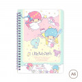 Sanrio A6 Twin Ring Notebook - Little Twin Stars - 1