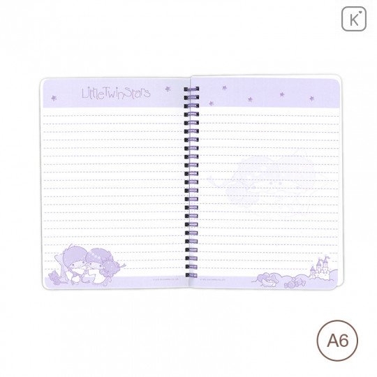 Sanrio A6 Twin Ring Notebook - Little Twin Stars - 3