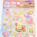 Japan San-X Funi Funi Pearl Seal Sticker - Rilakkuma Deli / Delicious - 2